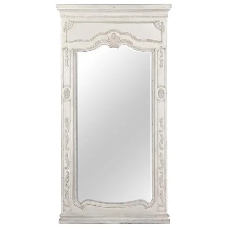 Floor Mirror with Wood Frame